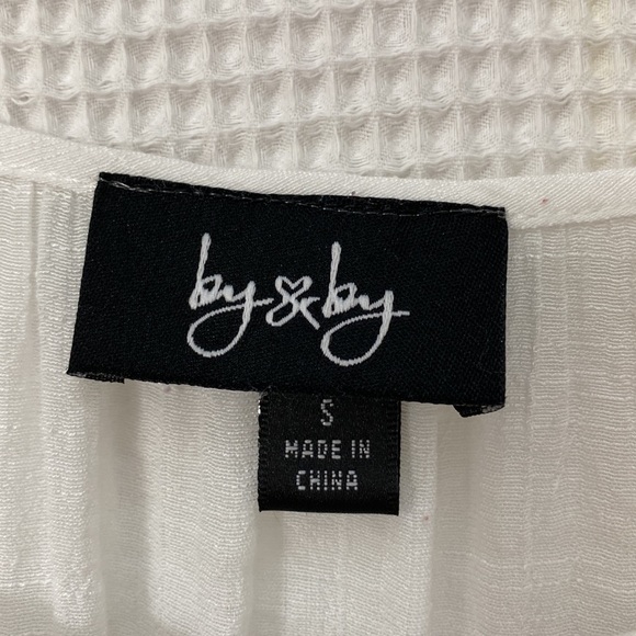 Women’s By and by ombré white and blue half sleeve flowy blouse. Size Small - Picture 6 of 11